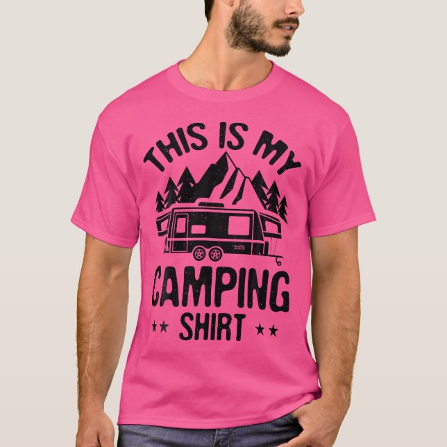 Det här är min Camping Shirt Camper Van Mobile Hom T (Framsida)