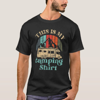 Det här är min campingmotorhem Campervan Retro Vin T Shirt