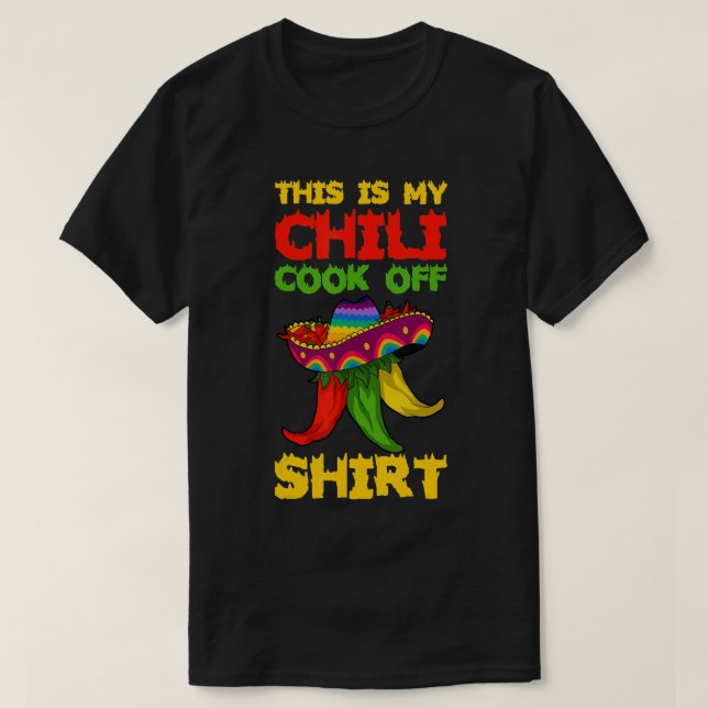 Det här är min Chili Cook av T-Shirt (Design framsida)