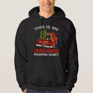 Det här är min christmas pajama boxer lastbil träd hoodie