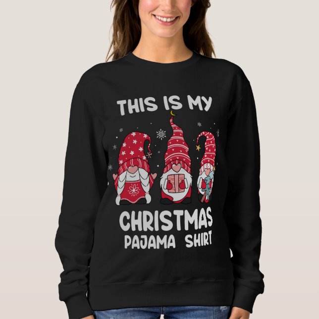 Det här är min christmas pajama-skjorta Julafton F T Shirt (Framsida)
