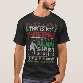 Det här är min christmas pajama Ugly Sweater Hocke T Shirt