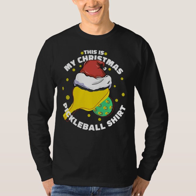 DET HÄR ÄR MIN CHRISTMAS PICKLEBALL SHIRT T (Framsida)