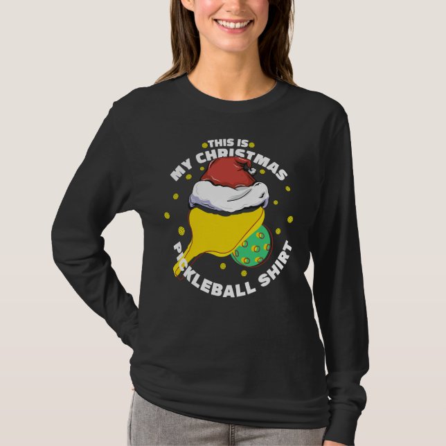 DET HÄR ÄR MIN CHRISTMAS PICKLEBALL SHIRT T SHIRT (Framsida)