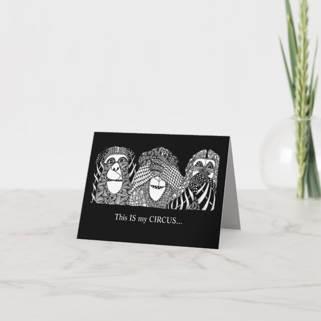 Det här är min CIRCUS, och det här är mina MONKEYS Kort (Framsida)