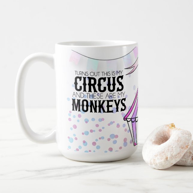 Det här är min cirkus kaffemugg (Med munk)