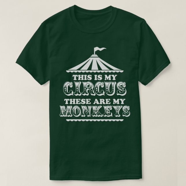 Det här är min cirkus som är mina apor t shirt (Design framsida)