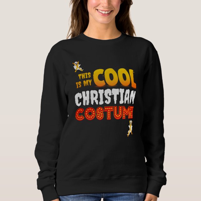 Det här är min COOLA CHRISTIAN COSTUME Halloween T Shirt (Framsida)