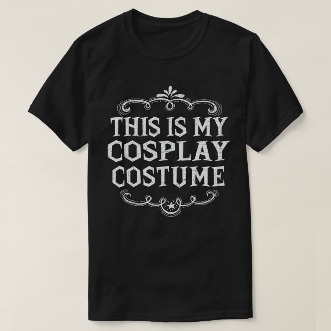 Det här är min Cosplay Costume Funny Lazy Hallowee T Shirt (Design framsida)