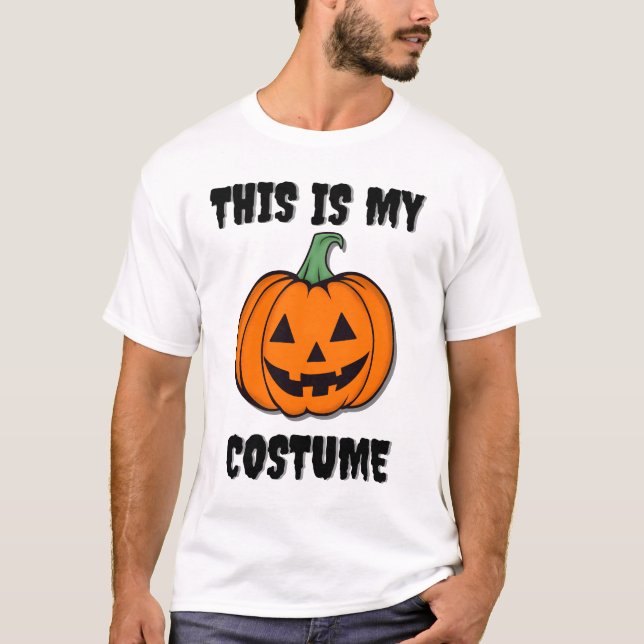 Det här är min Costume Funny Halloween T Shirt (Framsida)