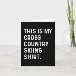 Det här är min Crossa country Skit - Skier Ski Kort