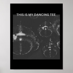 Det här är min danande bild av Disco Boll-festival Poster