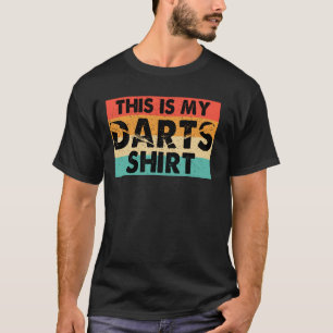 Det här är min Darts Outfit Retro Dart som kastas T Shirt
