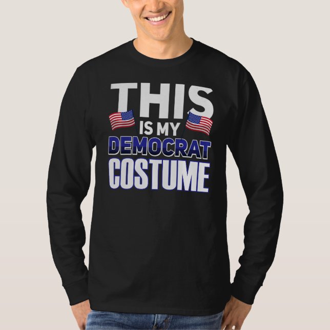Det här är min demokratiska dräkt t shirt (Framsida)