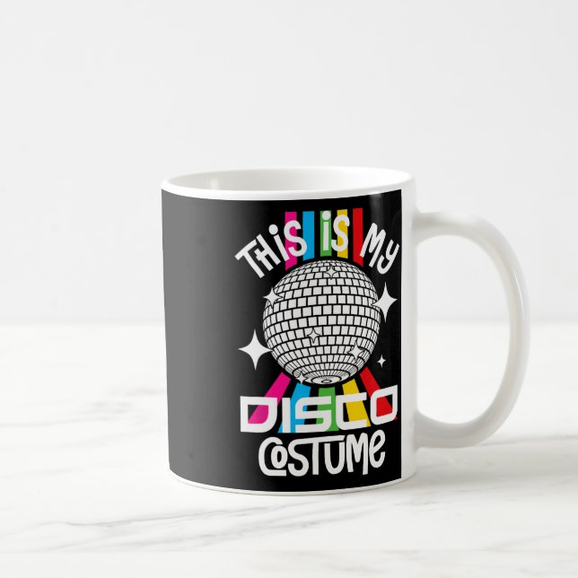 Det här är min Disco Costume Funny 1970-talets Fun Kaffemugg (Höger)