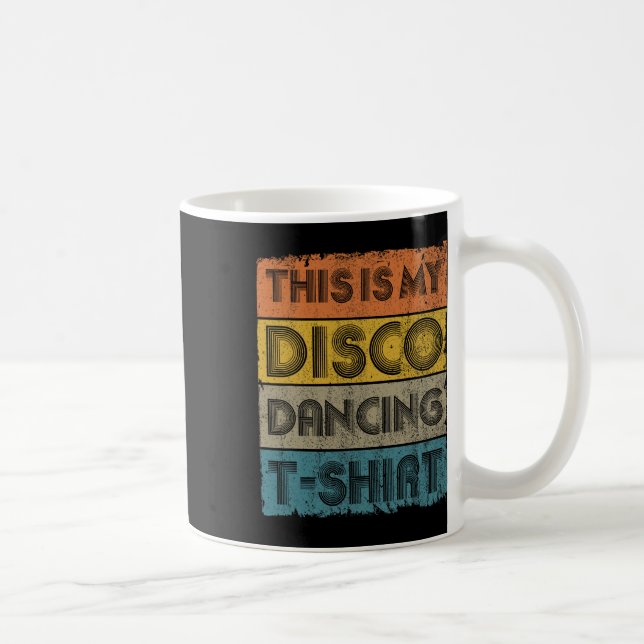 Det här är min Disco Retro 70s 80-talsmusik Kaffemugg (Höger)