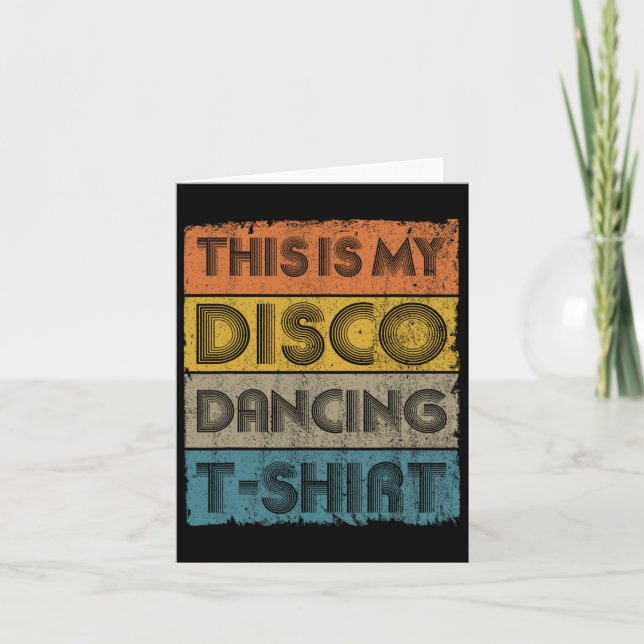 Det här är min Disco Retro 70s 80-talsmusik Kort (Framsida)
