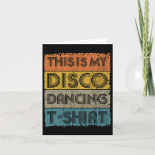 Det här är min Disco Retro 70s 80-talsmusik Kort