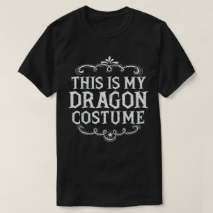 Det här är min Dragon Costume Funny Lazy Halloween T Shirt