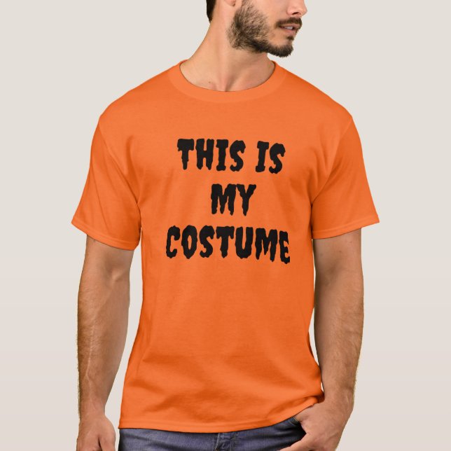 Det här är min dräkt | Halloween T Shirt (Framsida)