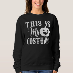 Det här är min dräkt Halloween Witch Pumpkin Skele T Shirt
