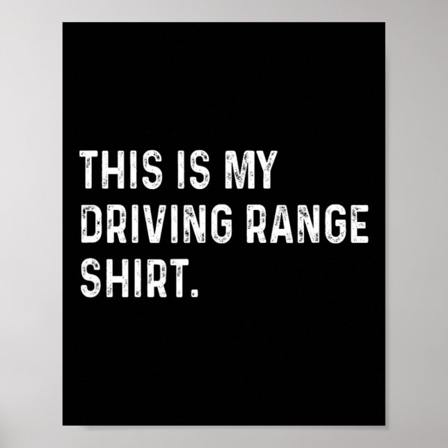 Det här är min driving range-tröja - Golf Golfare  Poster (Framsidan)