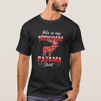 Det här är min Elk-jul Pajamas Julafton Ljus Famil T Shirt