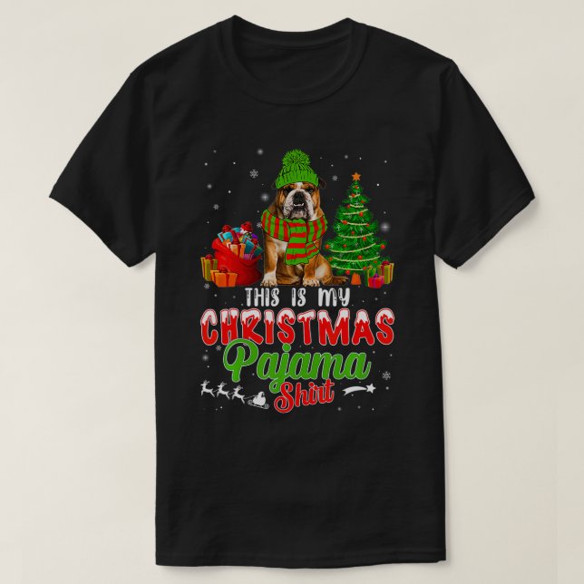 Det här är min engelska Bulldog-Hund T Shirt (Design framsida)