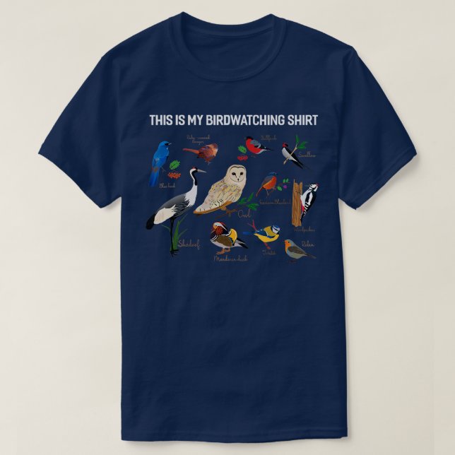 Det här är min Fågelskådning Bird Watcher T Shirt (Design framsida)