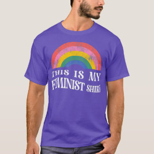 Det här är min feministiska Shirt Retro Women-Vint T