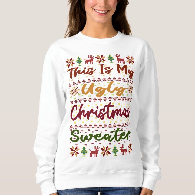 Det här är min fina julsötare t shirt (Framsida)