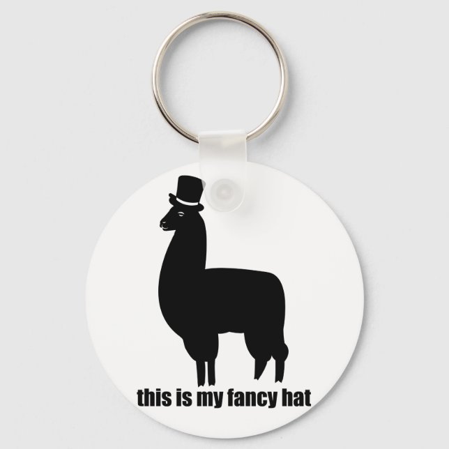 Det här är min Finare Hat Llama-Nyckelring Nyckelring (Framsida)