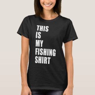 Det Här Är Min Fiskeshirt Fiskare Roligt Pappaskäm T Shirt
