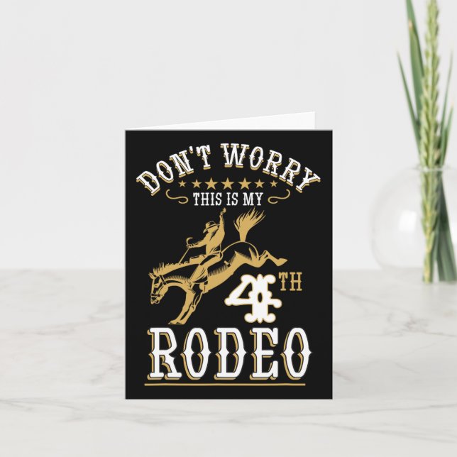 Det här är min fjärde rodeo Horseck Rid Kort (Framsida)