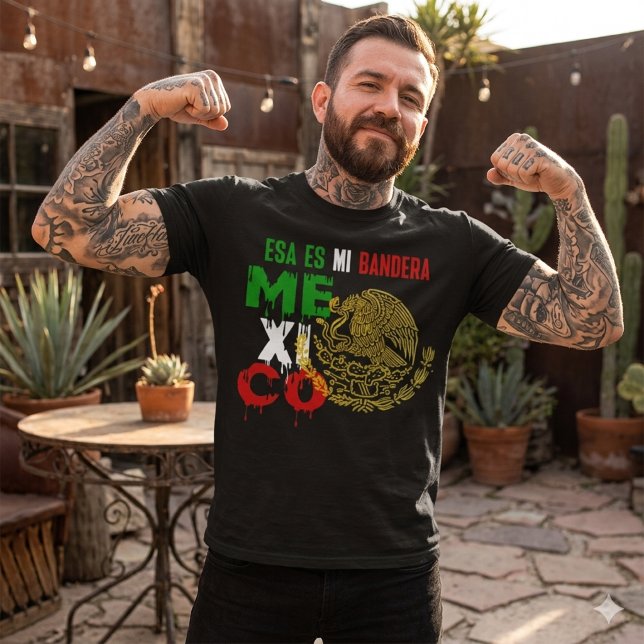 Det här är min flagga Mexico Flagga  T Shirt (Skapare uppladdad)