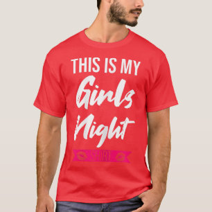 Det här är min flickflicknattskjorta party dam b t shirt
