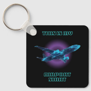 Det här är min flygplats Shirt Family Travel Nyckelring