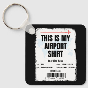 Det här är min flygplats Shirt Family Travel Nyckelring