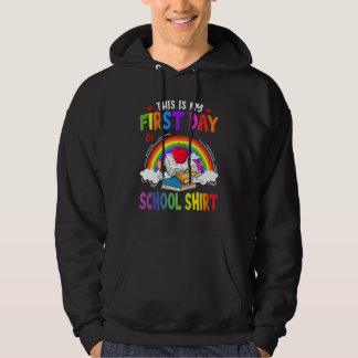 Det här är min första dag i Back to school Hoodie