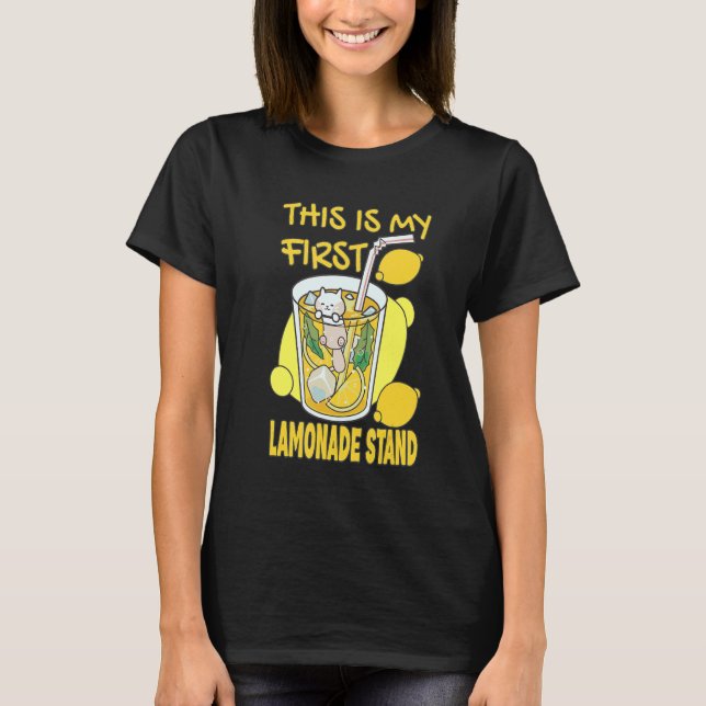 Det här är min första leemonade stand Lemonade ver T Shirt (Framsida)