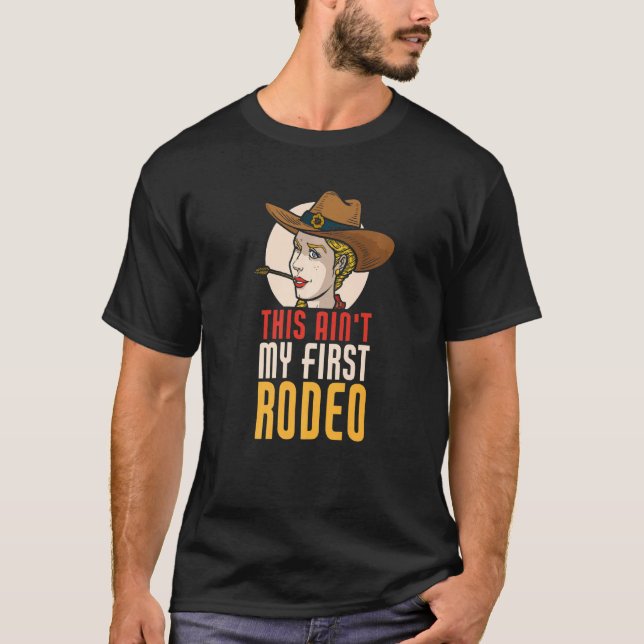 Det här är min första Rodeo Bull Riding T Shirt (Framsida)