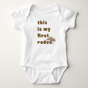 Det här är min första rodeo i brunt t shirt