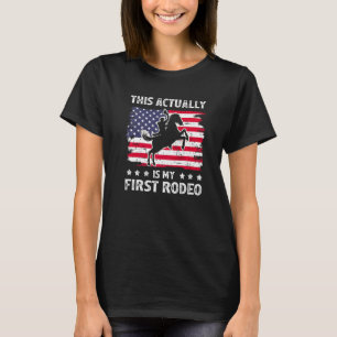 Det här är min första Rodeo Retro Westernare Land T Shirt