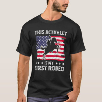 Det här är min första Rodeo Retro Westernare Land T Shirt