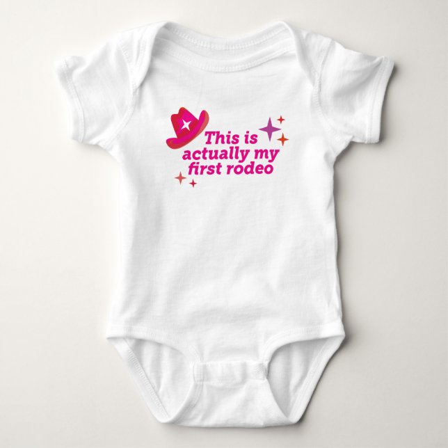 Det här är min första rodeo t shirt (Framsida)