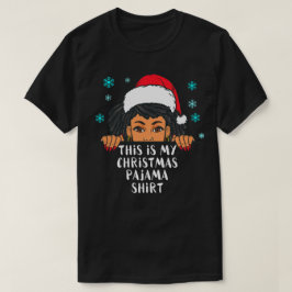 Det här är min fula christmas Svart sista flicka T Shirt