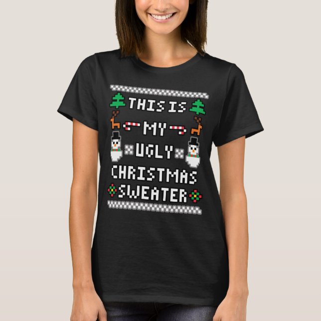 Det här är min Fula Jultröja T Shirt (Framsida)
