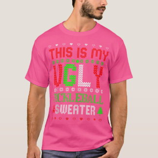 Det här är min fula Pickleball jul T Shirt