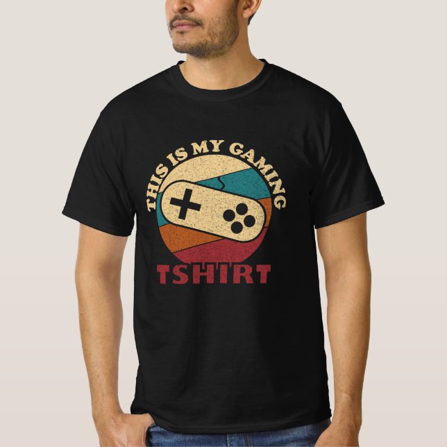 det här är min gaming t-shirt rolig gamer present (Framsida)