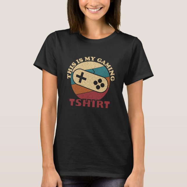 det här är min gaming t-shirt rolig gamer present (Framsida)